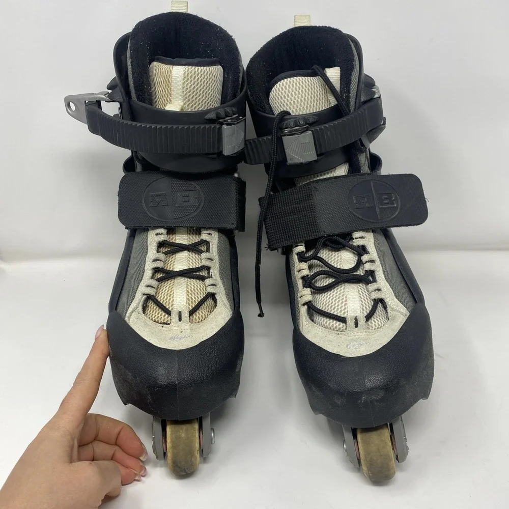 Vintage RB Rollerblade Patrone Men 11 Skates Canvas - Made in Italy!